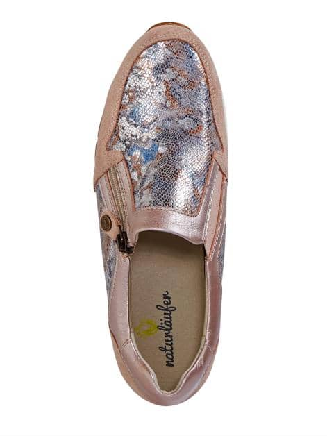 Slipper mit seitlichem Reißverschluss