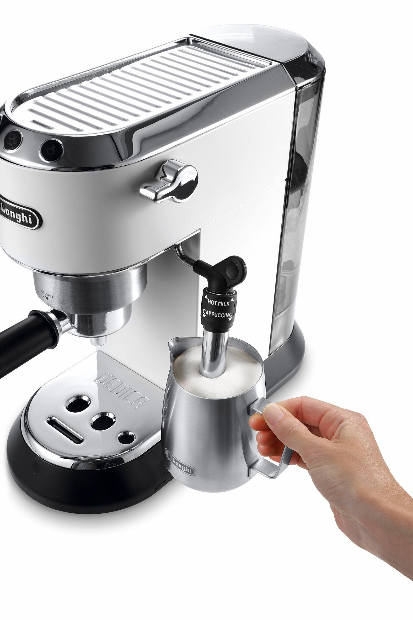 De'Longhi Siebträgermaschine Dedica Style EC 685.W, 1350 Watt, 15 Bar