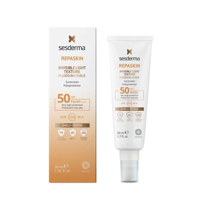 Sesderma Repaskin Fluido nevidljiva fotozaštitna krema za lice SPF 50