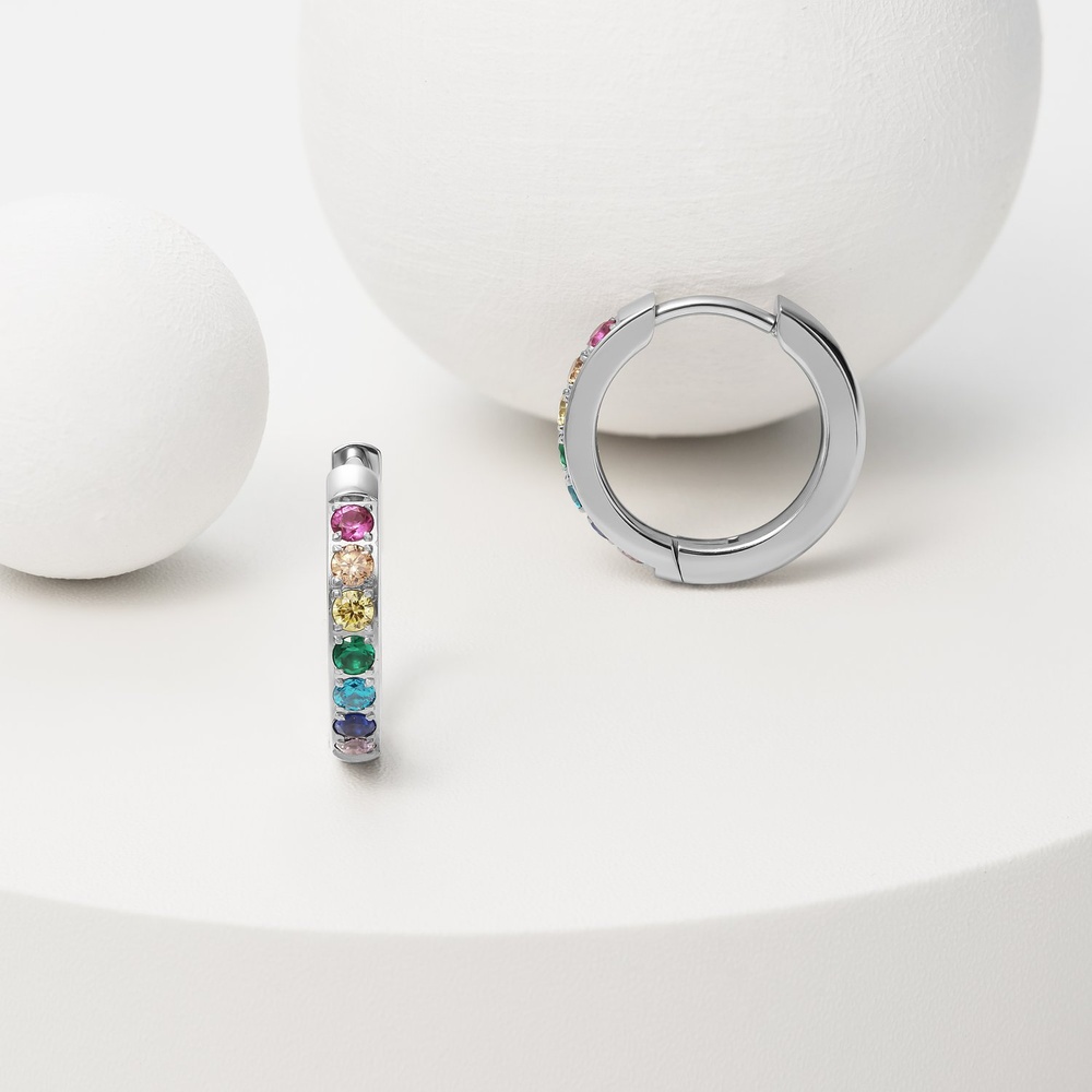 FAVS Créoles Acier inoxydable Boucles d'oreilles