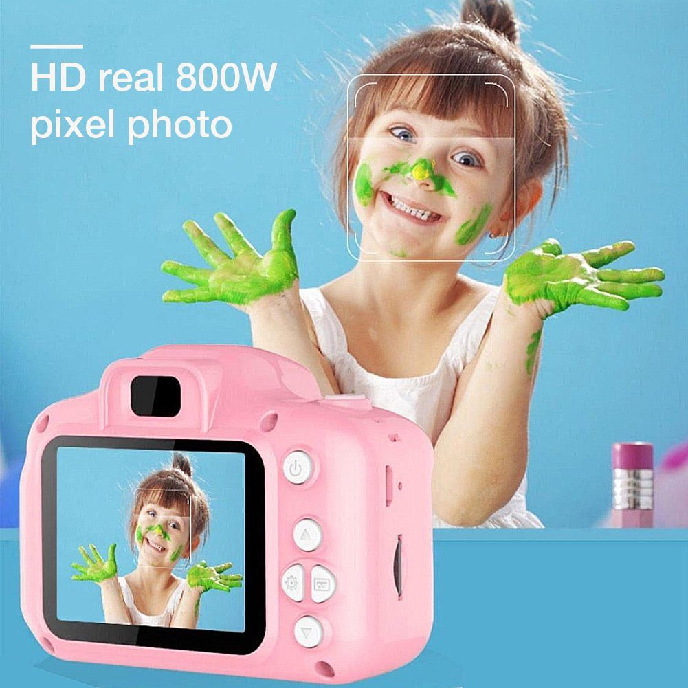 autolock Kinderkamera,HD-Digitalvideokameras(mit 32 GB SD-Karte) Kinderkamera (13.2 MP, WLAN (Wi-Fi), Geburtstagsgeschenke für Jungen im Alter von 3-9 Jahren)