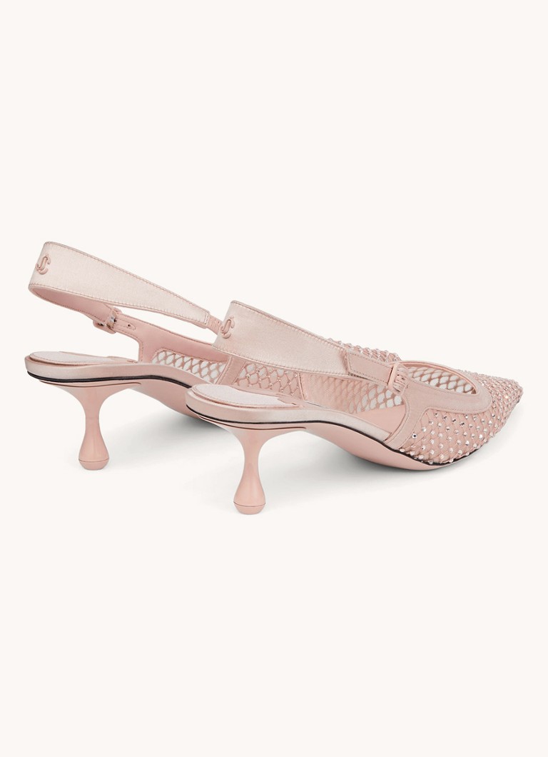 Jimmy Choo Amel 50 satenske čizme s remenčićima i detaljima od janjeće kože