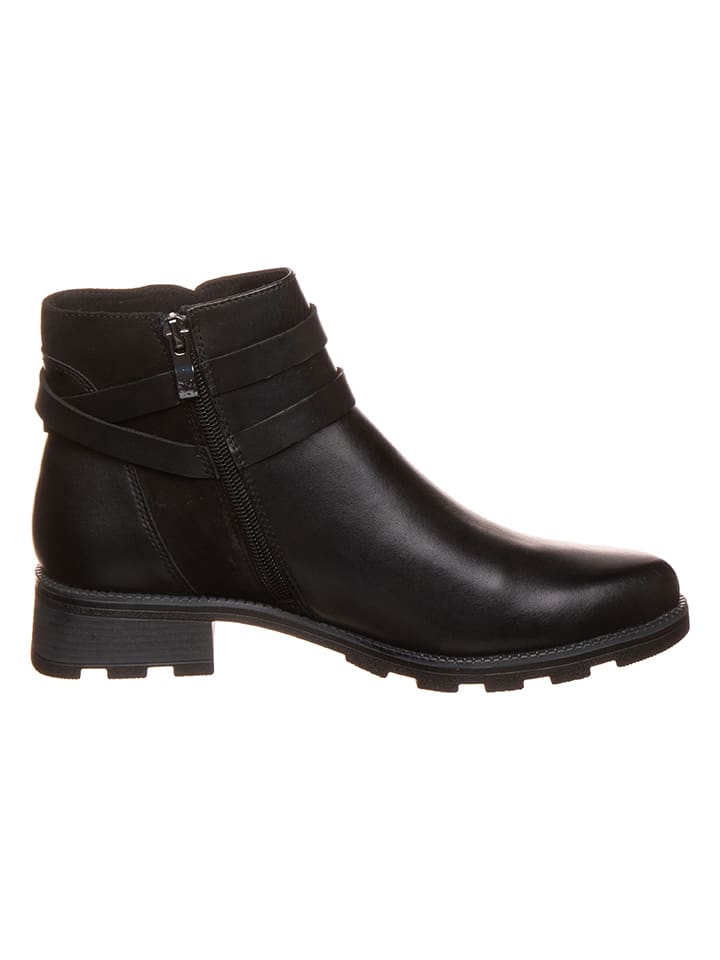 Caprice Leder-Boots in Schwarz günstig kaufen