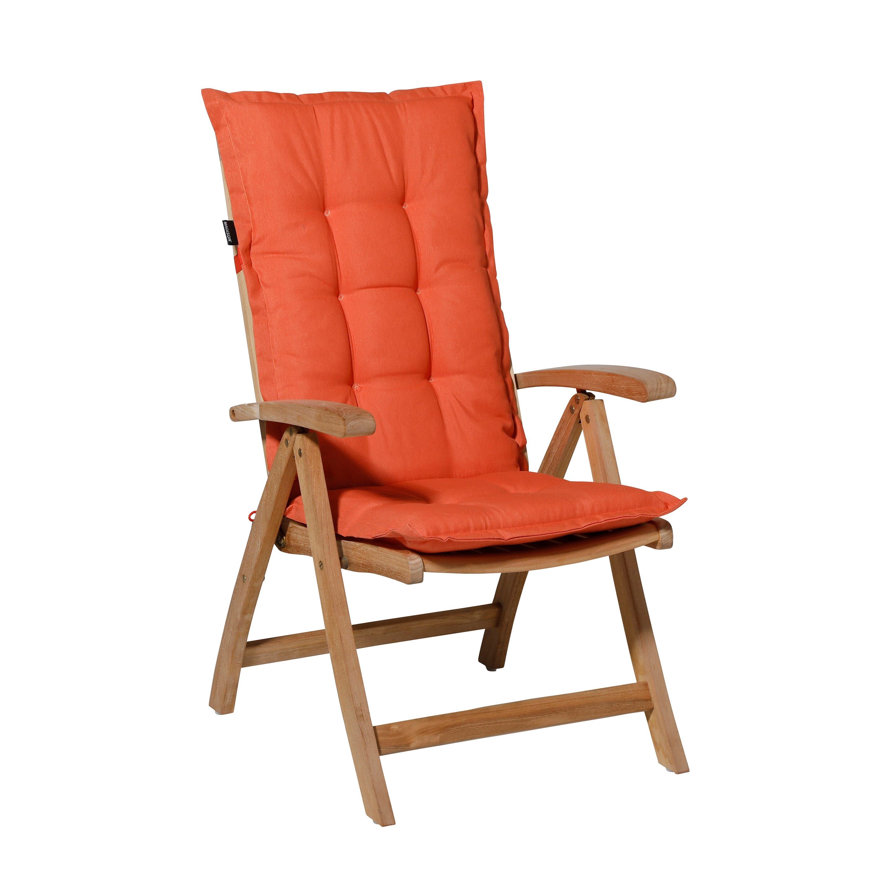 Madison Panama Flame Orange 105x50 Kissen für niedrige Rückenlehne