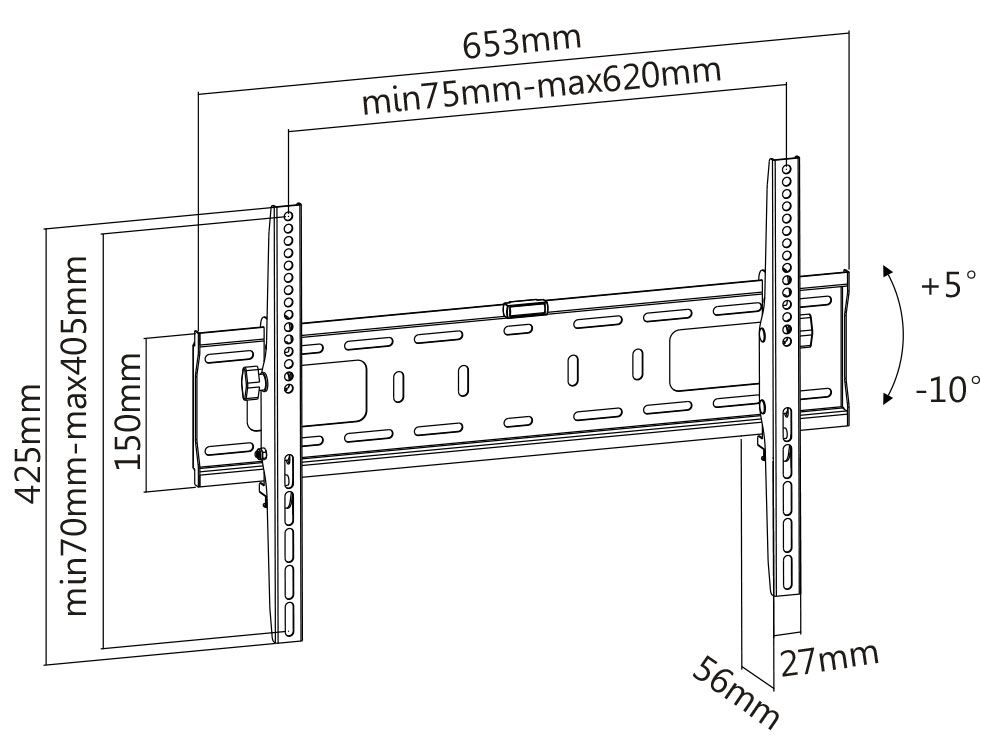 Schwaiger LWHT7050 Tilt 3 TV Wandhalter