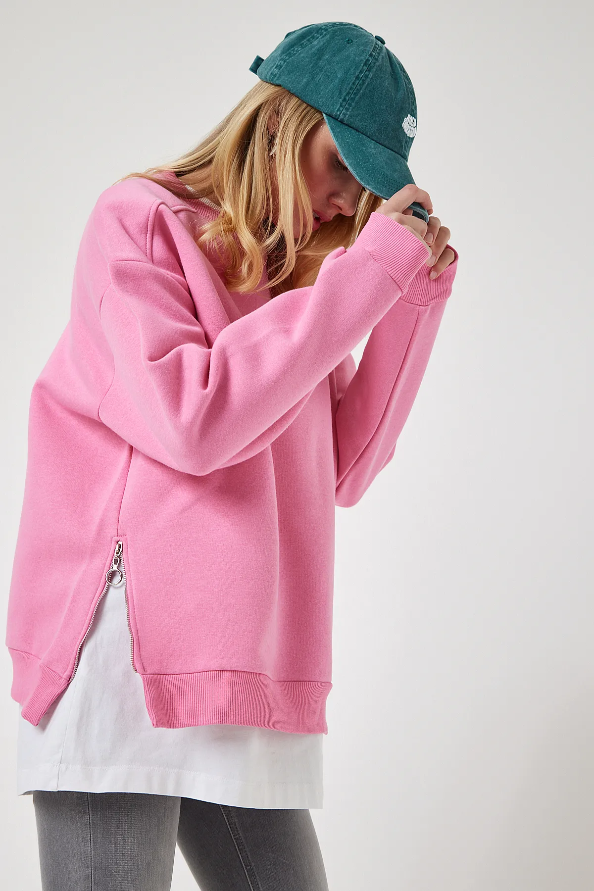 Happiness İstanbul  Sweatshirt - Dunkelblau - Regular Fit