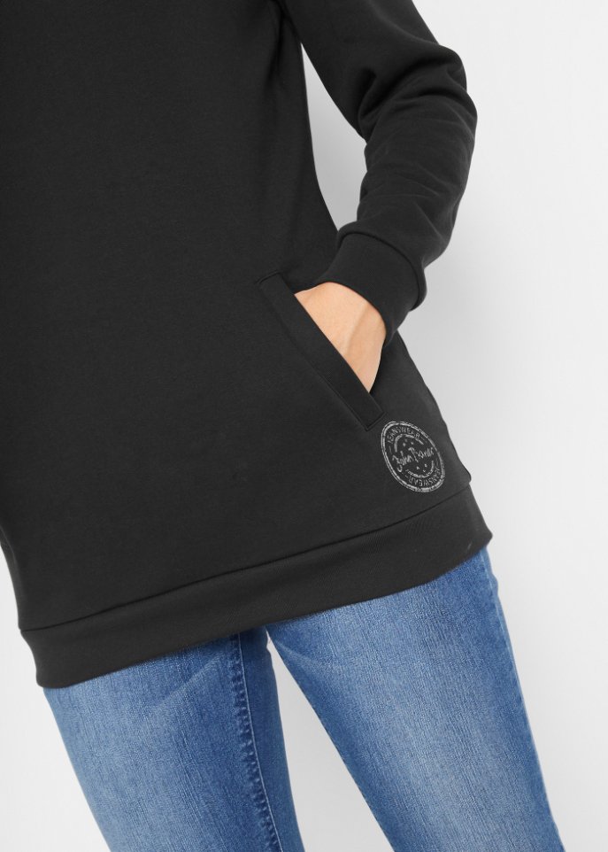 Longkapuzensweatshirt, Langarm