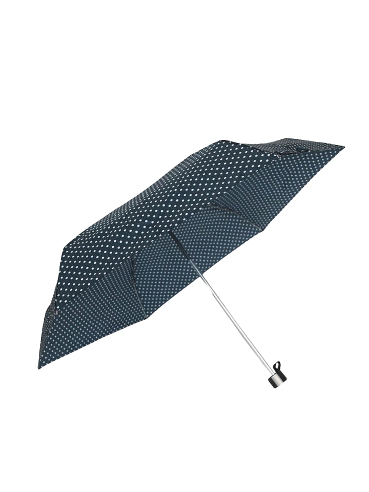 ANELY Kleiner Taschen Regenschirm Mini Ausführung Gepunktet in Navy günstig kaufen onesize
