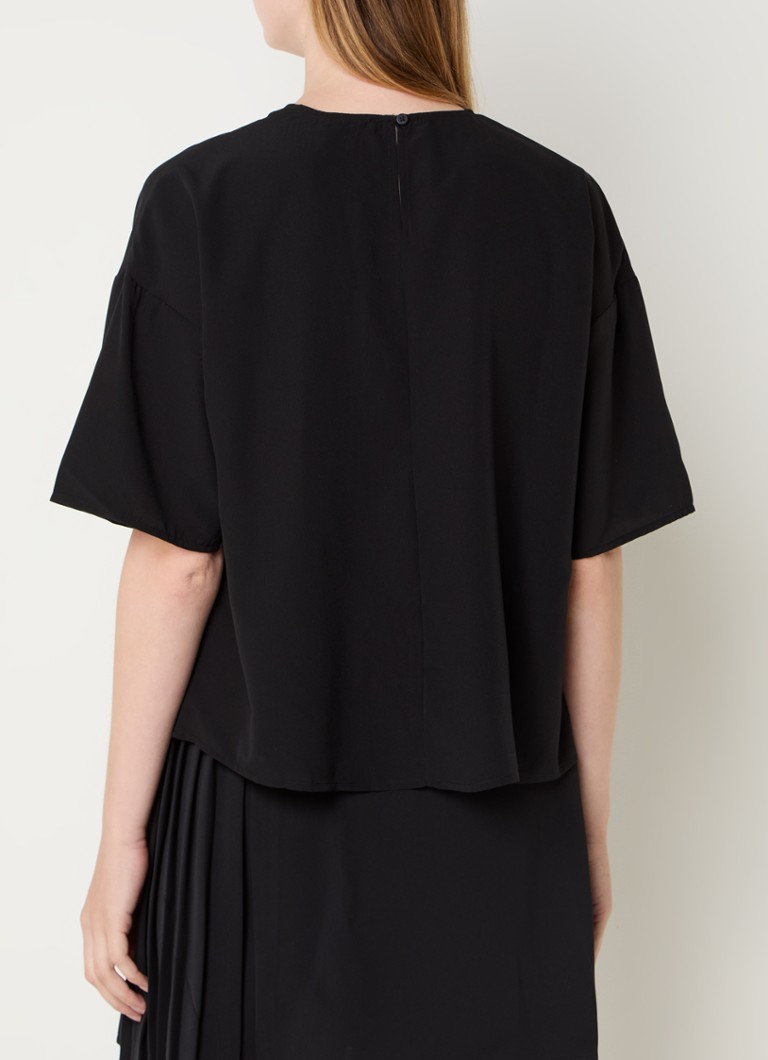 French Connection Capriana semi-transparent round neck T-shirt