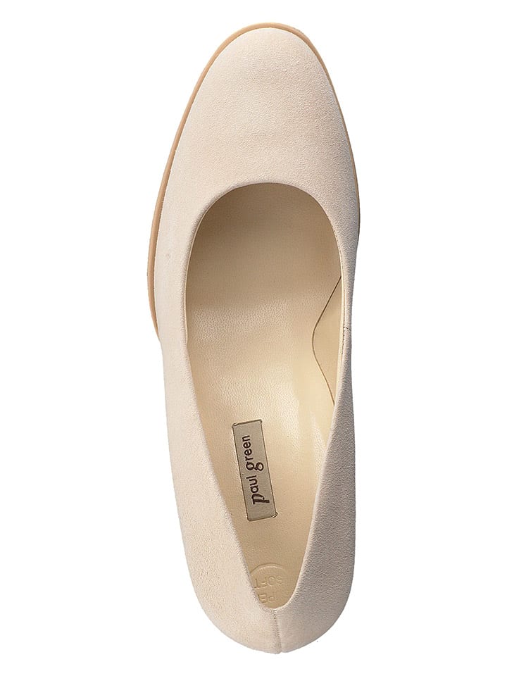Paul Green Leder-Pumps  in Beige günstig kaufen