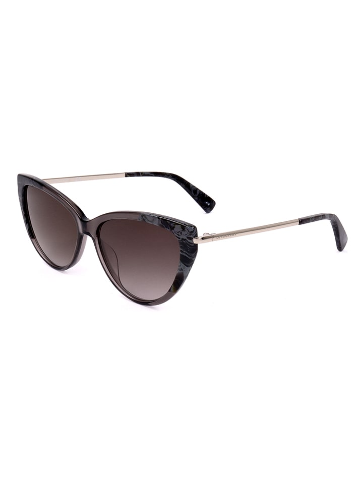 Longchamp Damen-Sonnenbrille in Grau-Silber/ Braun günstig kaufen 56