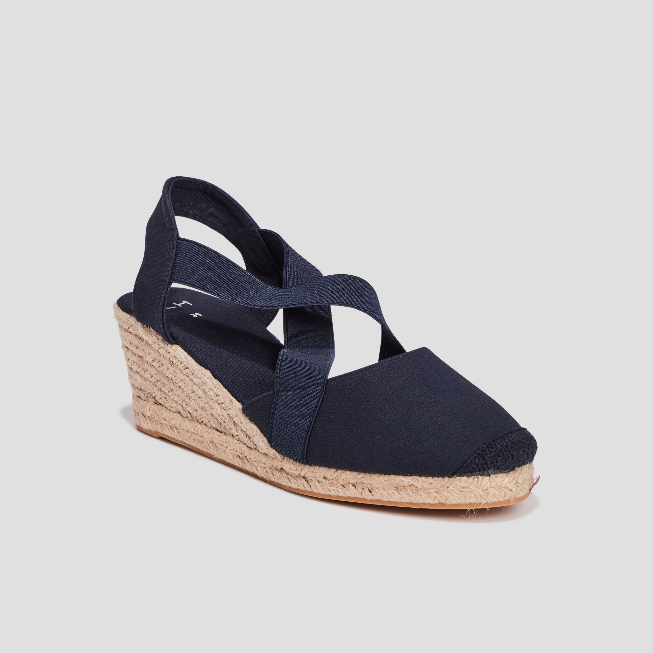 Sandales espadrilles compensées bleu femme | La Halle