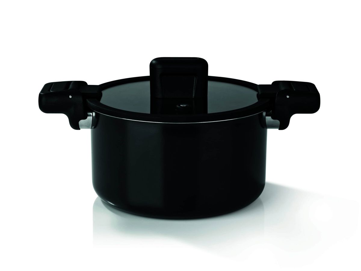 Energiespartopf 5,8L N8WERK Aluminium schwarz