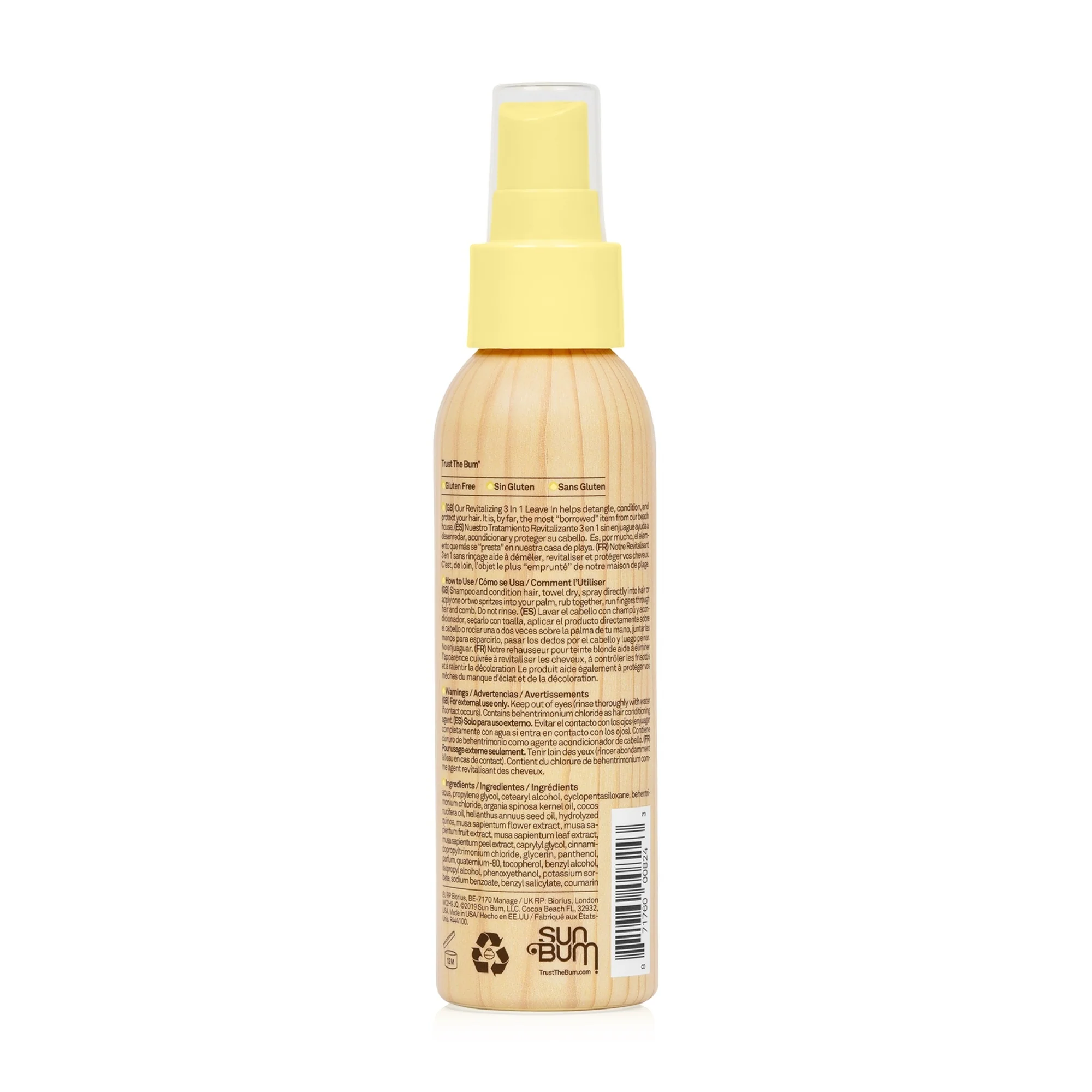 Kit Revitalizante 3 em 1 para Cabelos - Condicionador sem enxágue, Spray para Cabelo, Condicionador Pós-Sol