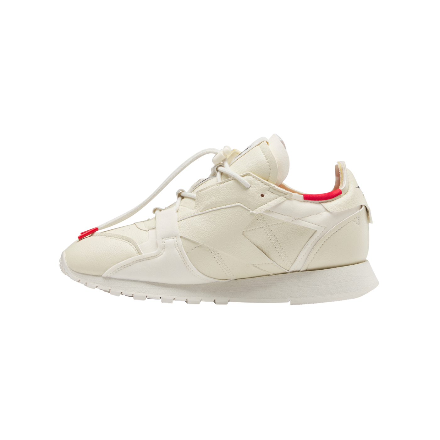Reebok Classic Vegan Beige Rot Schwarz Laufschuh