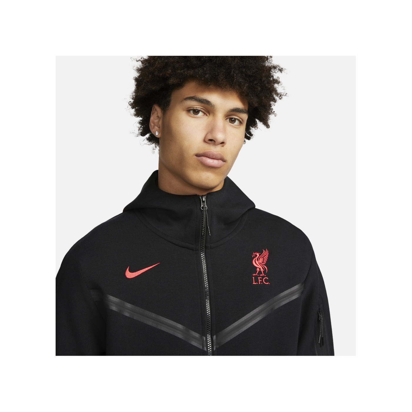 Nike FC Liverpool Tech Fleece Hoody Schwarz F010