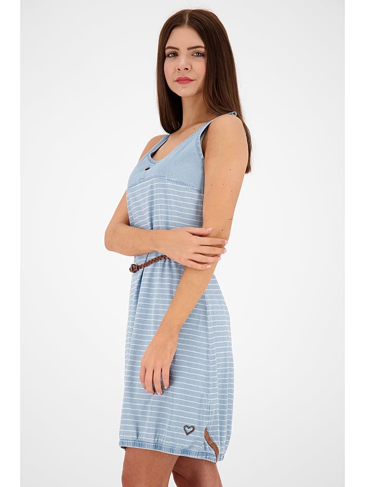 alife and kickin Sommerkleid, Blusenkleid, Sommerekleid, Jeanskleid, Minikleid, Shirtkleid, Jerseykleid, Strandkleid DojaAK DNM B in light denim günstig kaufen XL
