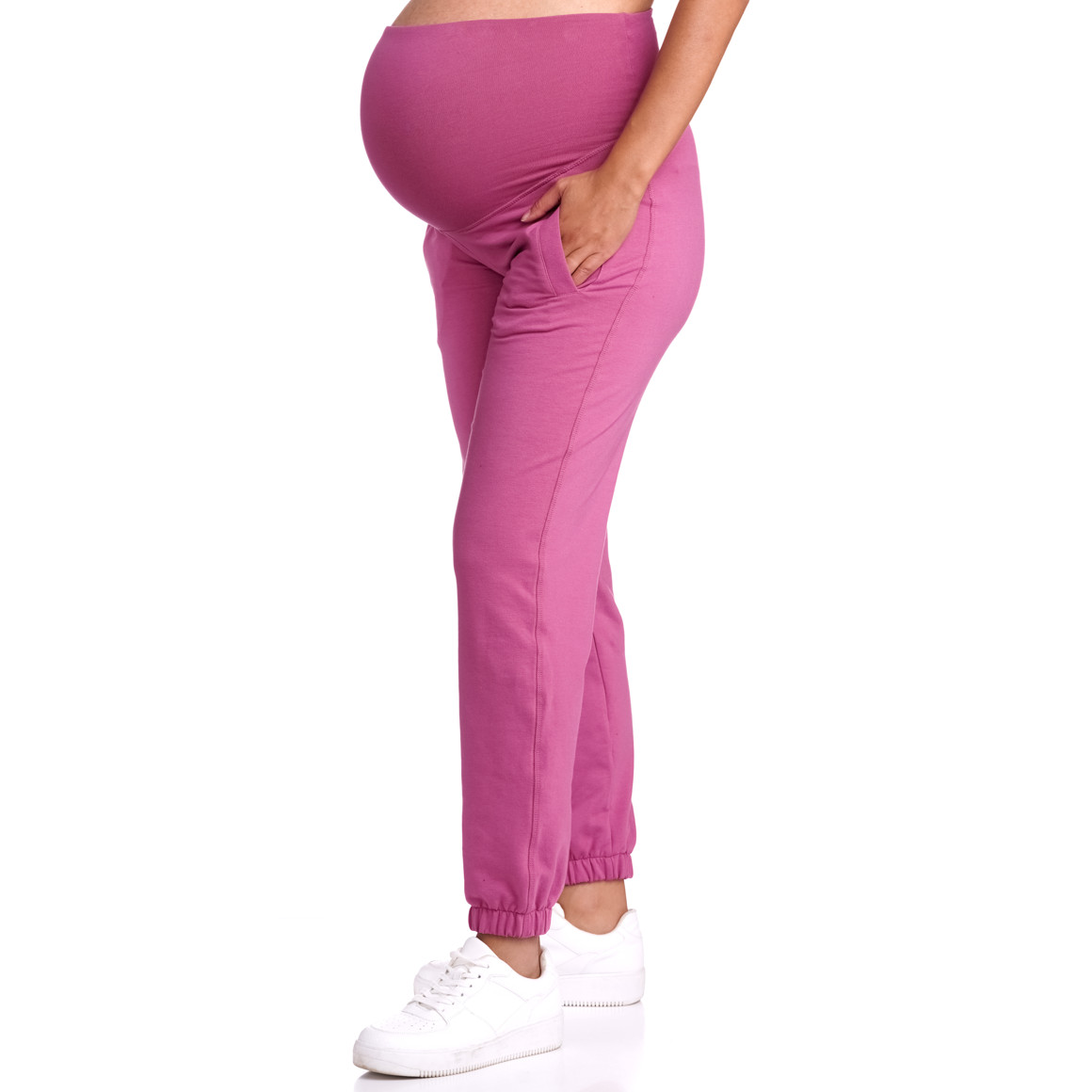 Damen Umstands-Jogginghose mit breitem Bund