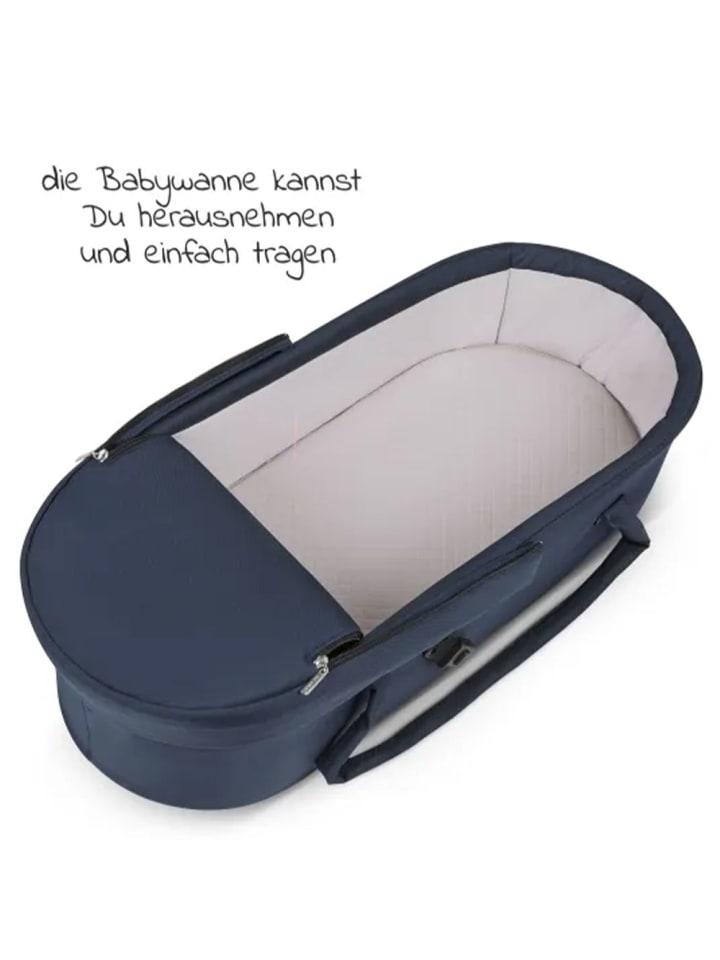 ABC-Design 3in1 Kombi-Kinderwagen-Set Timbo 4 mit Babywanne, in blau,silber günstig kaufen onesize