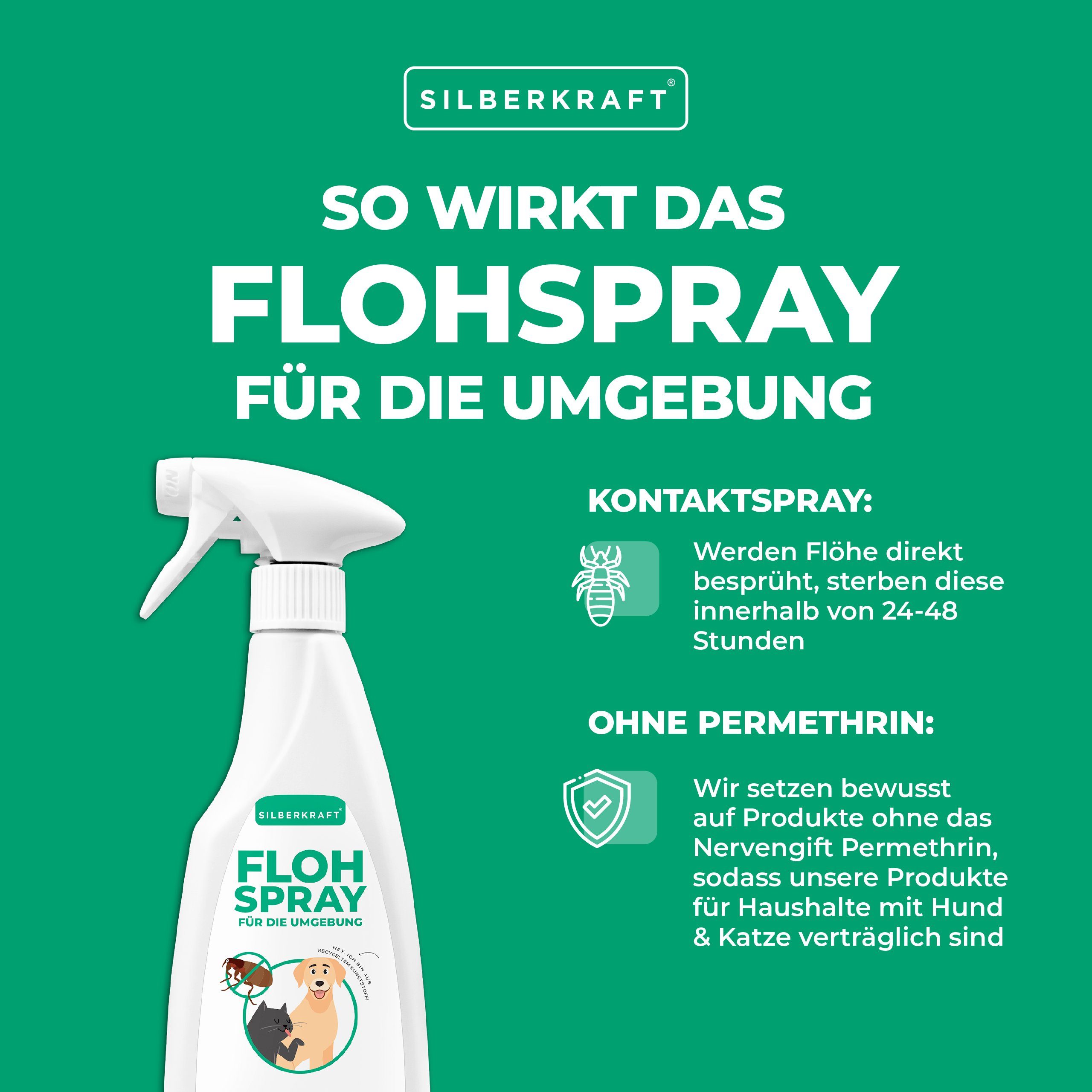 thies Insektenspray Flohspray für die Umgebung, 500 ml, 1-St.