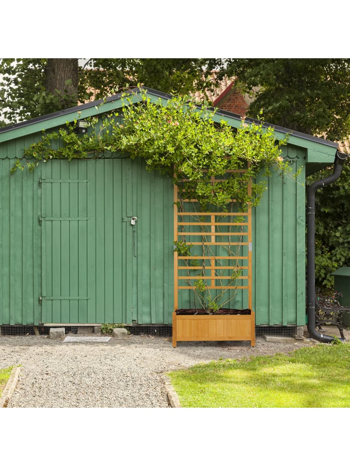 relaxdays Rankgitter mit Pflanzkasten - (B)71 x (H)171 x (T)31,5 cm günstig kaufen onesize