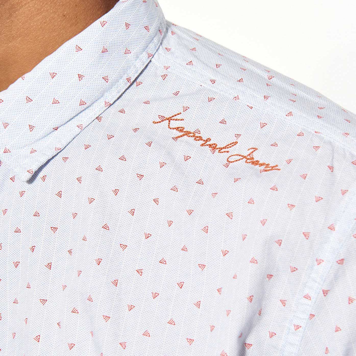 NEAUX  Chemise bleue Homme en 100% coton bio
