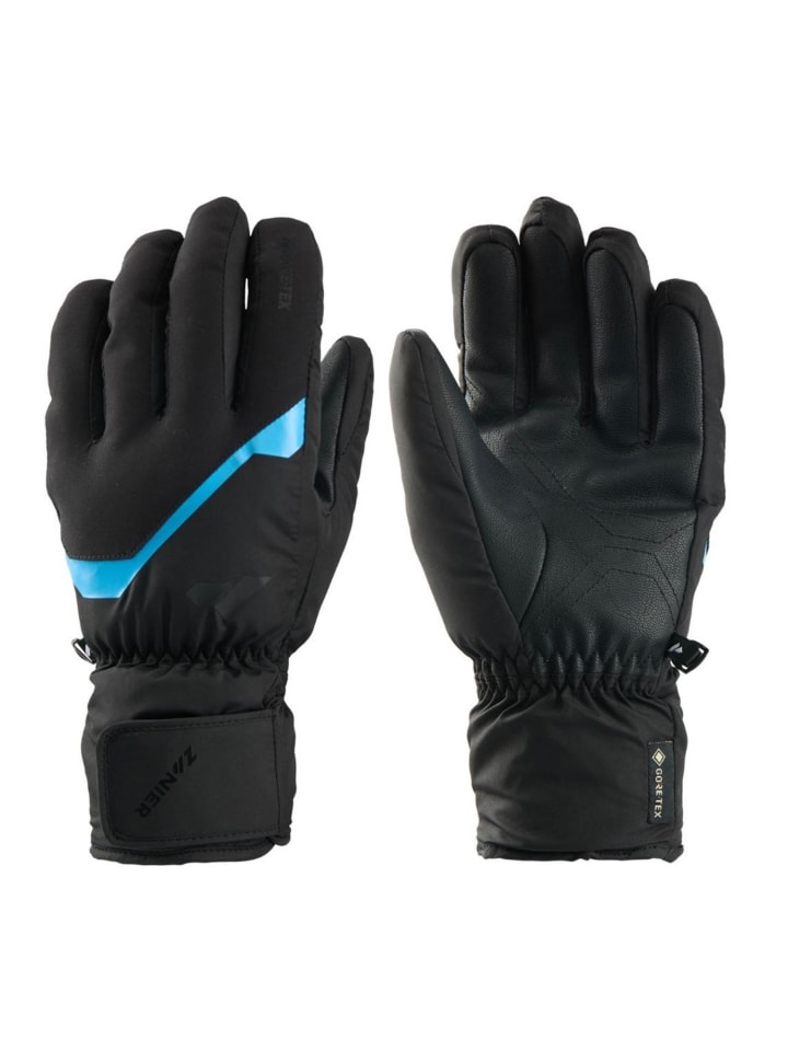 Zanier Rauris GTX Handschuhe Wasserdicht in Schwarz-Blau günstig kaufen