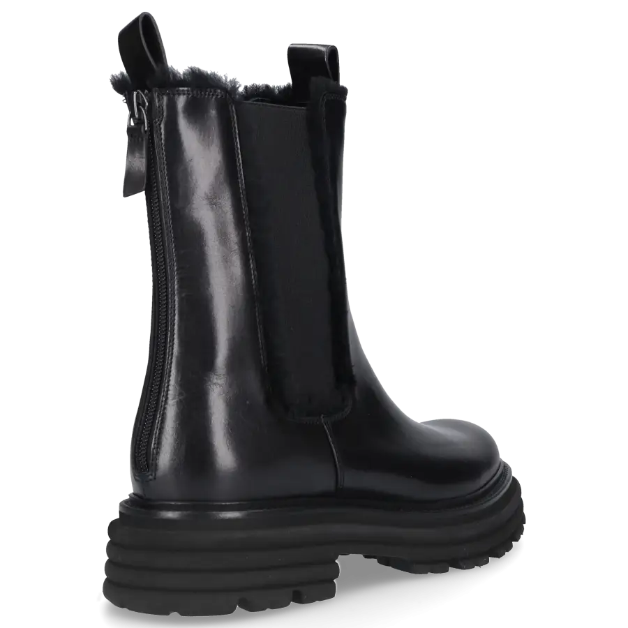 305 SOBE - Chelsea Boots ENGADIN Veloursleder - schwarz