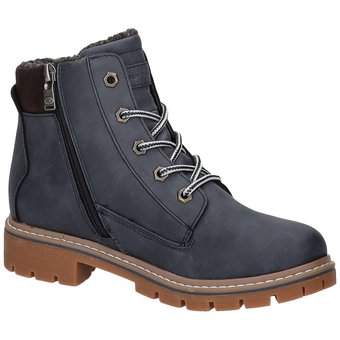 Tom Tailor Schnür Boots in blau