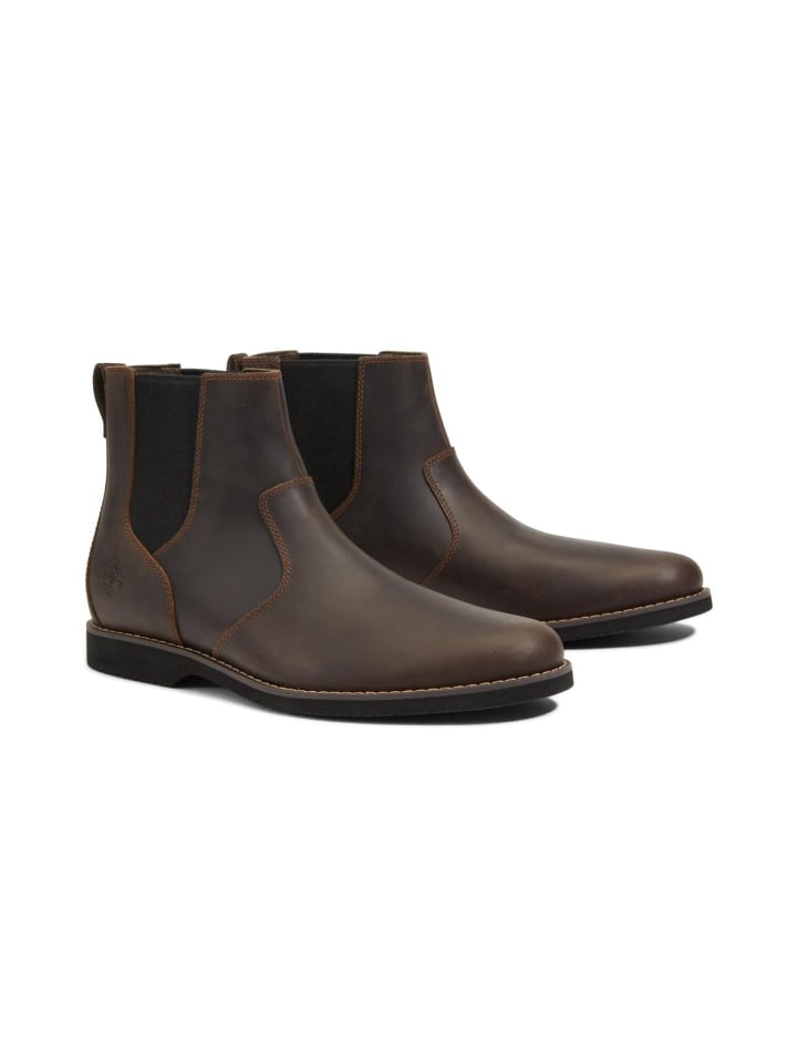 Timberland Stiefel Woodhull Mid Chelsea Boot in braun günstig kaufen