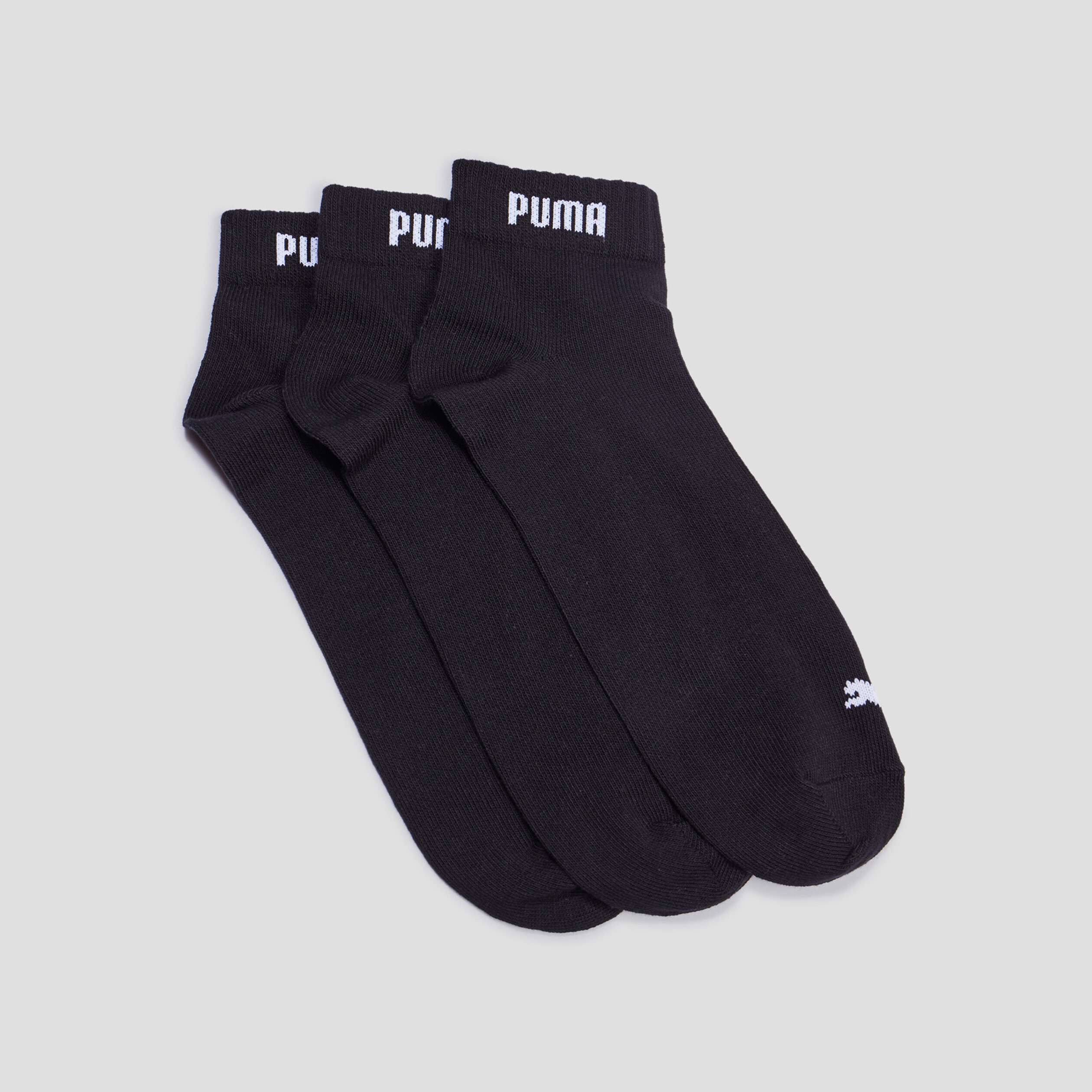 Lot 3 paires socquettes Puma noir homme | La Halle