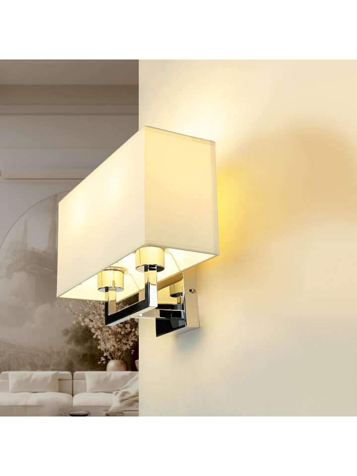 Licht-Erlebnisse Wandlampe in Chrom Natur günstig kaufen onesize