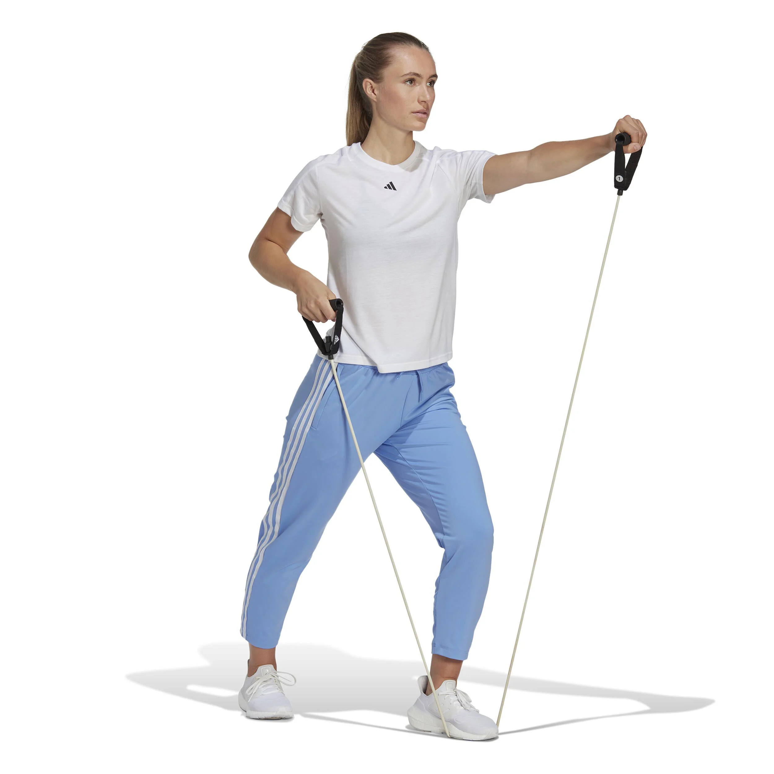 Training Essentials Crew T-Shirt Damen - Weiß