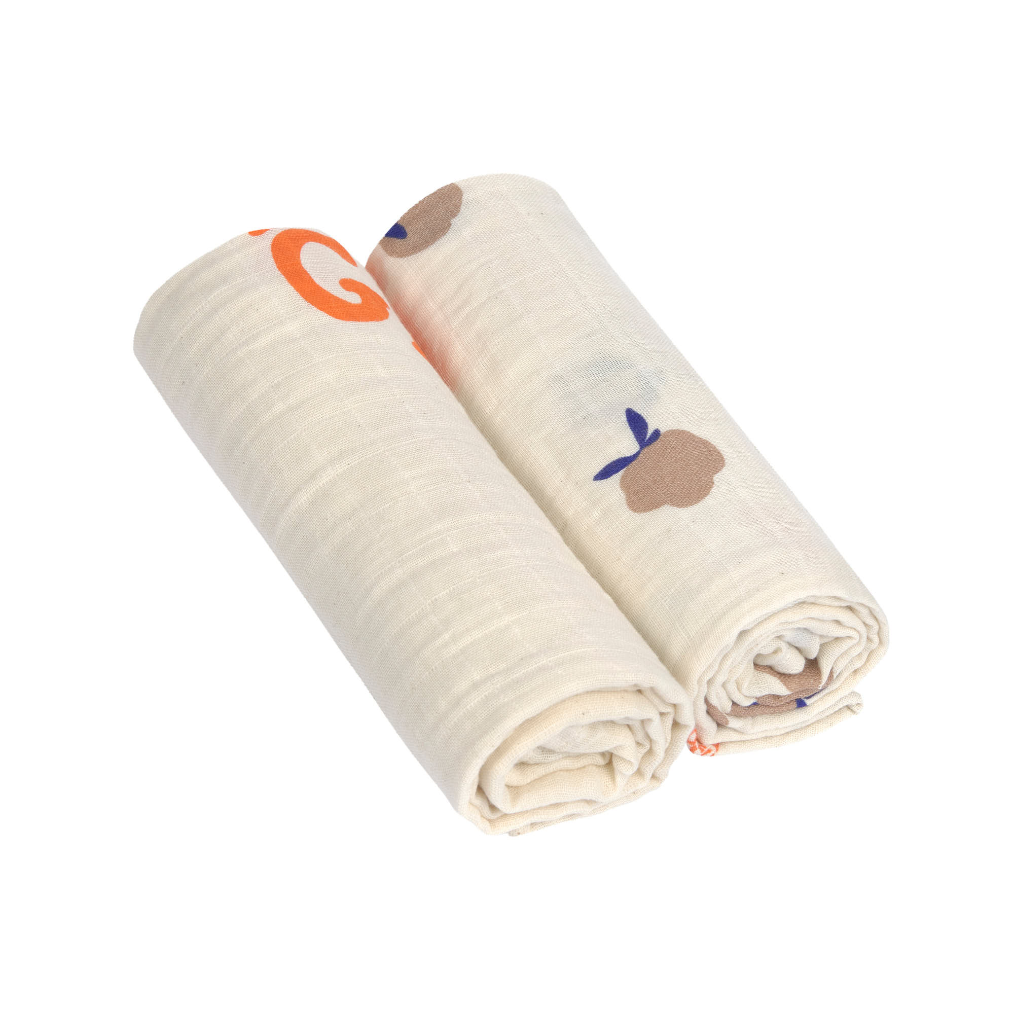 Mulltücher 2er Set L - Nature, Beige