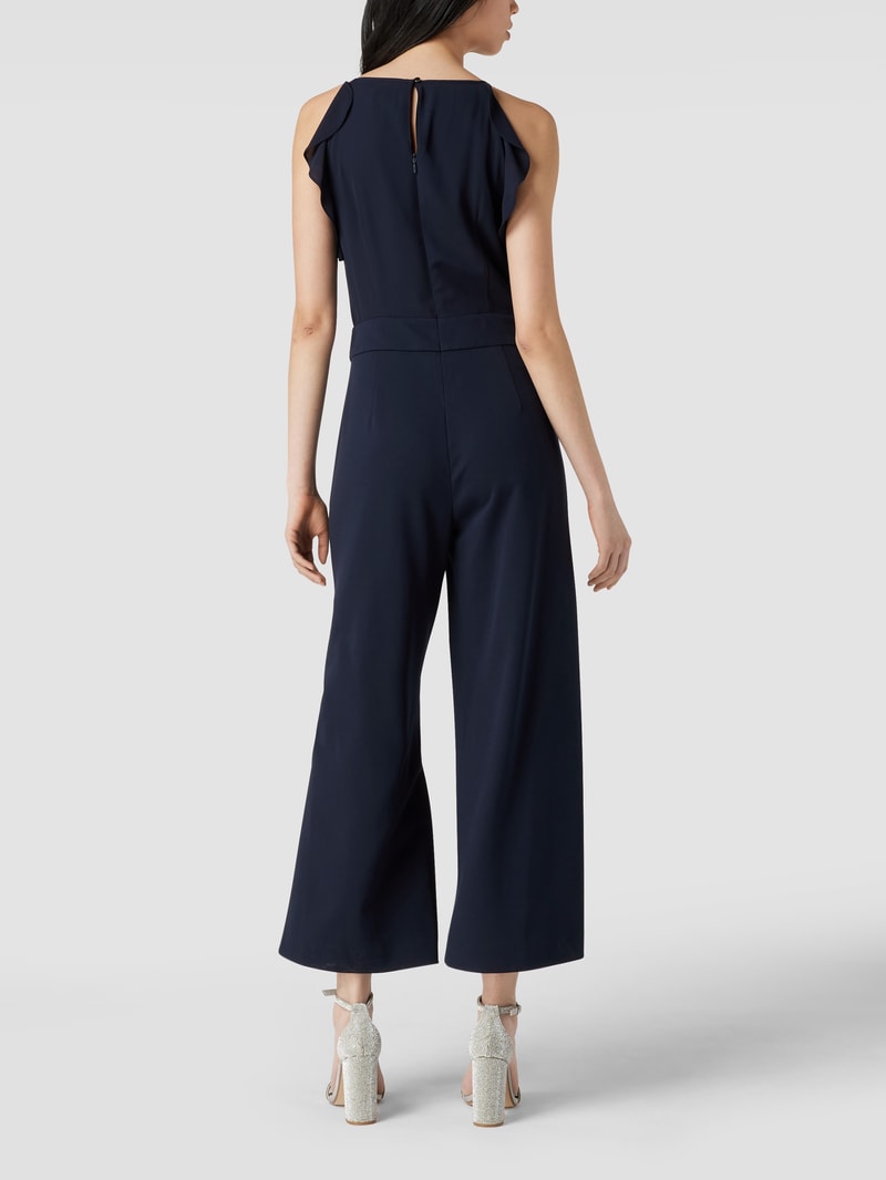 Jumpsuit mit Spaghettiträgern in marineblau