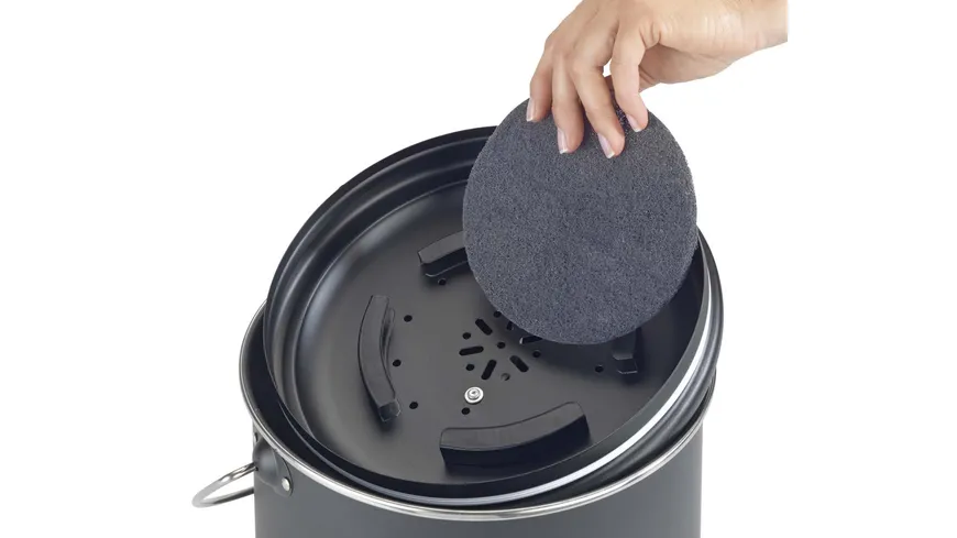 WENKO Komposteimer Nero 6l schwarz, silber