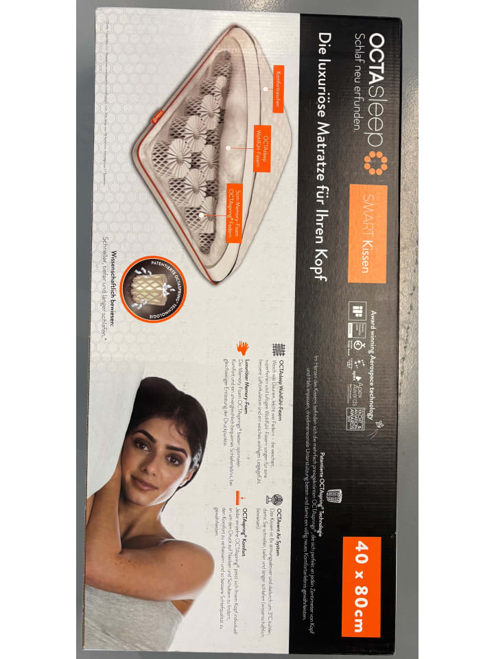 OCTAsleep Kopfkissen Smart Kissen 40x80 in Weiß günstig kaufen onesize