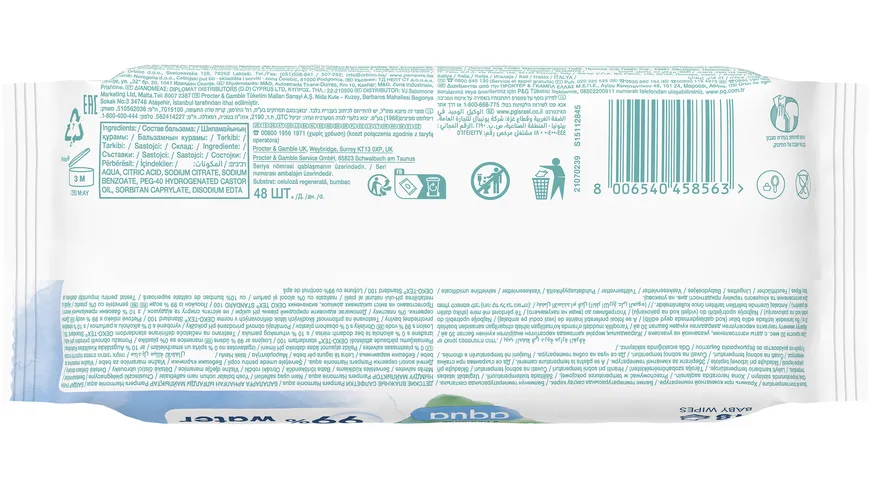 Pampers Harmonie aqua Feuchttücher
