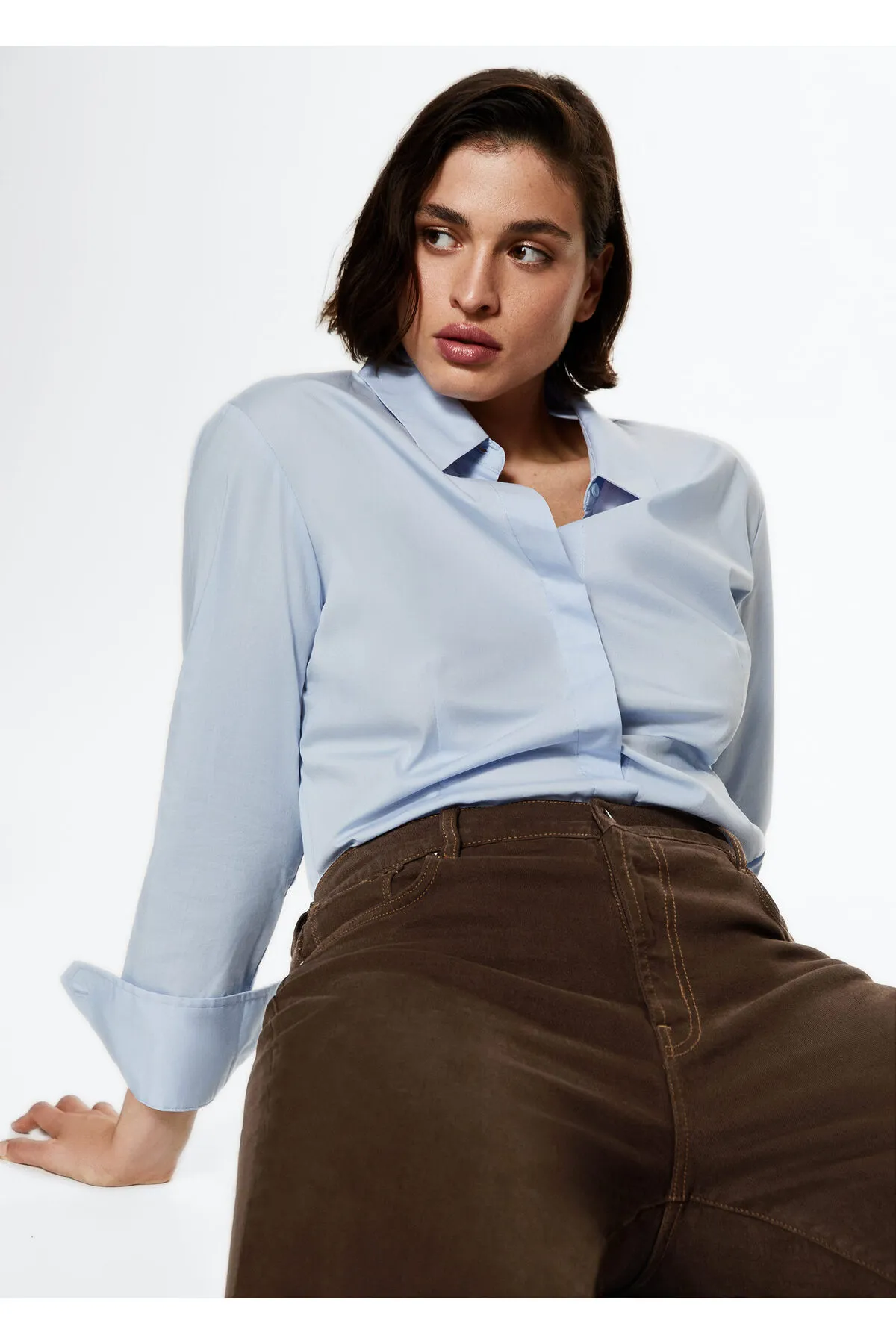 MANGO  Braune Damenjeans 37045134
