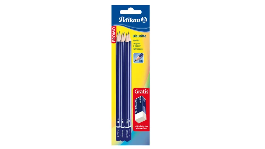 Pelikan Bleistift- & Radierer-Set 7-teilig