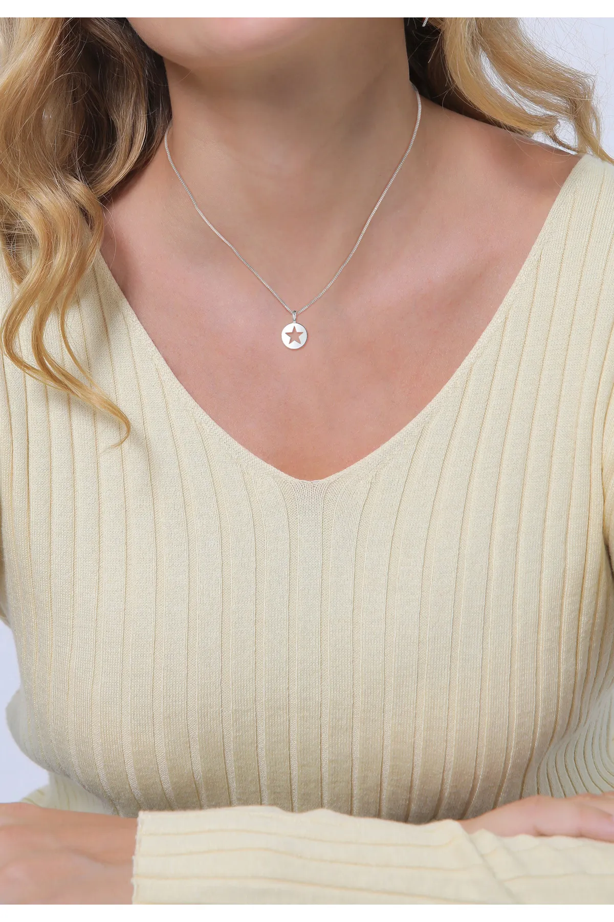 ELLI  Halskette Mutter Kind Set Stern Anhänger Cut Out 925 Silber