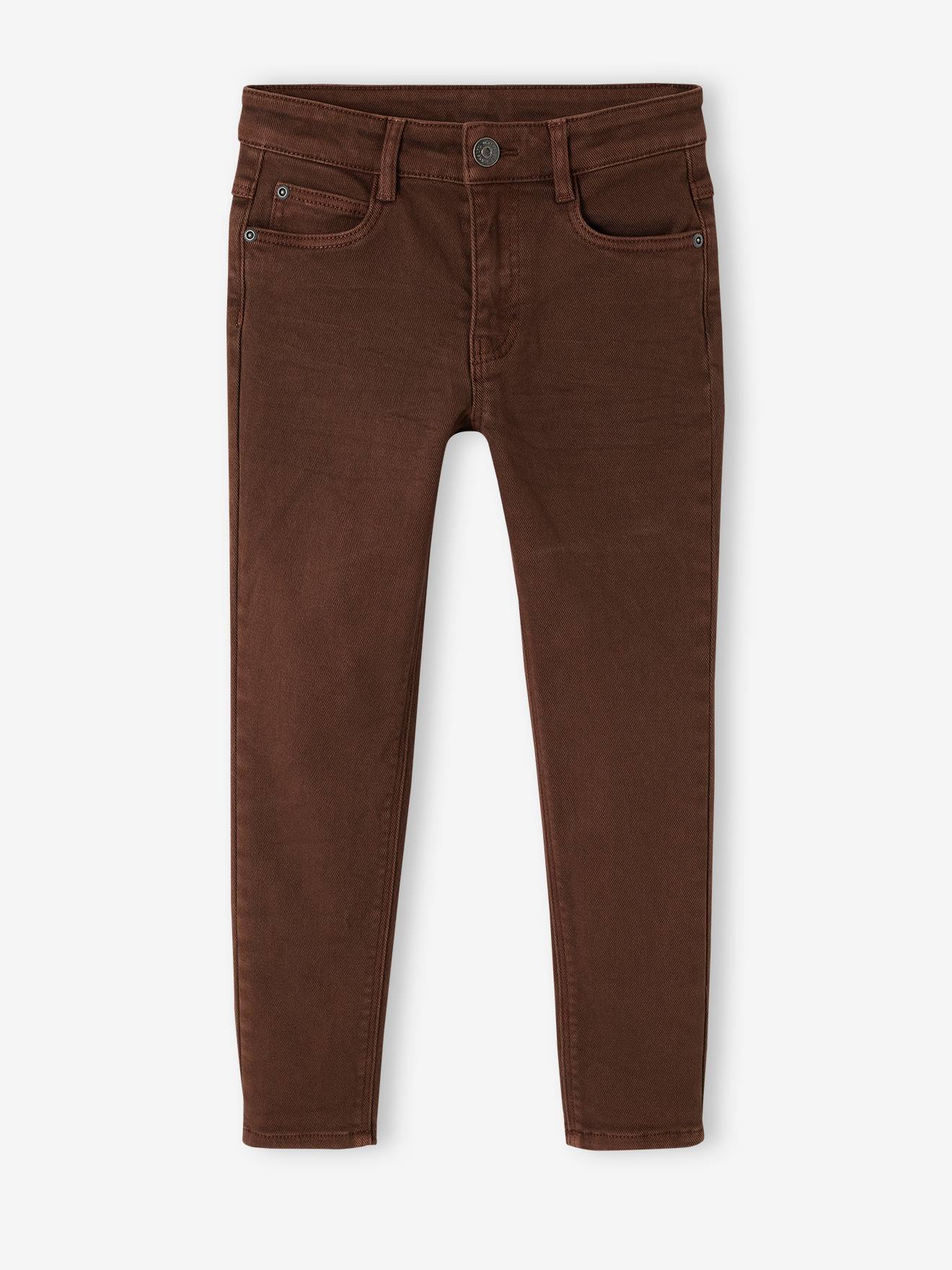 Vertbaudet Jungen Slim-Fit-Hose, Hüftweite REGULAR - schokolade