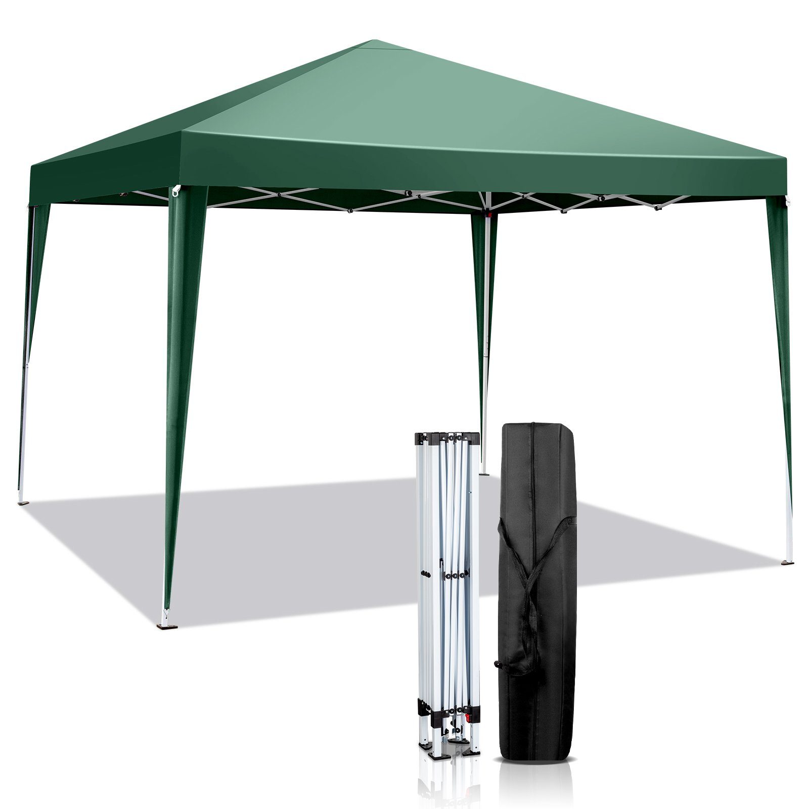 FCH Faltpavillon, 3x3m Pop-Up Pavillon,höhenverstellbar,inkl Tragetasche