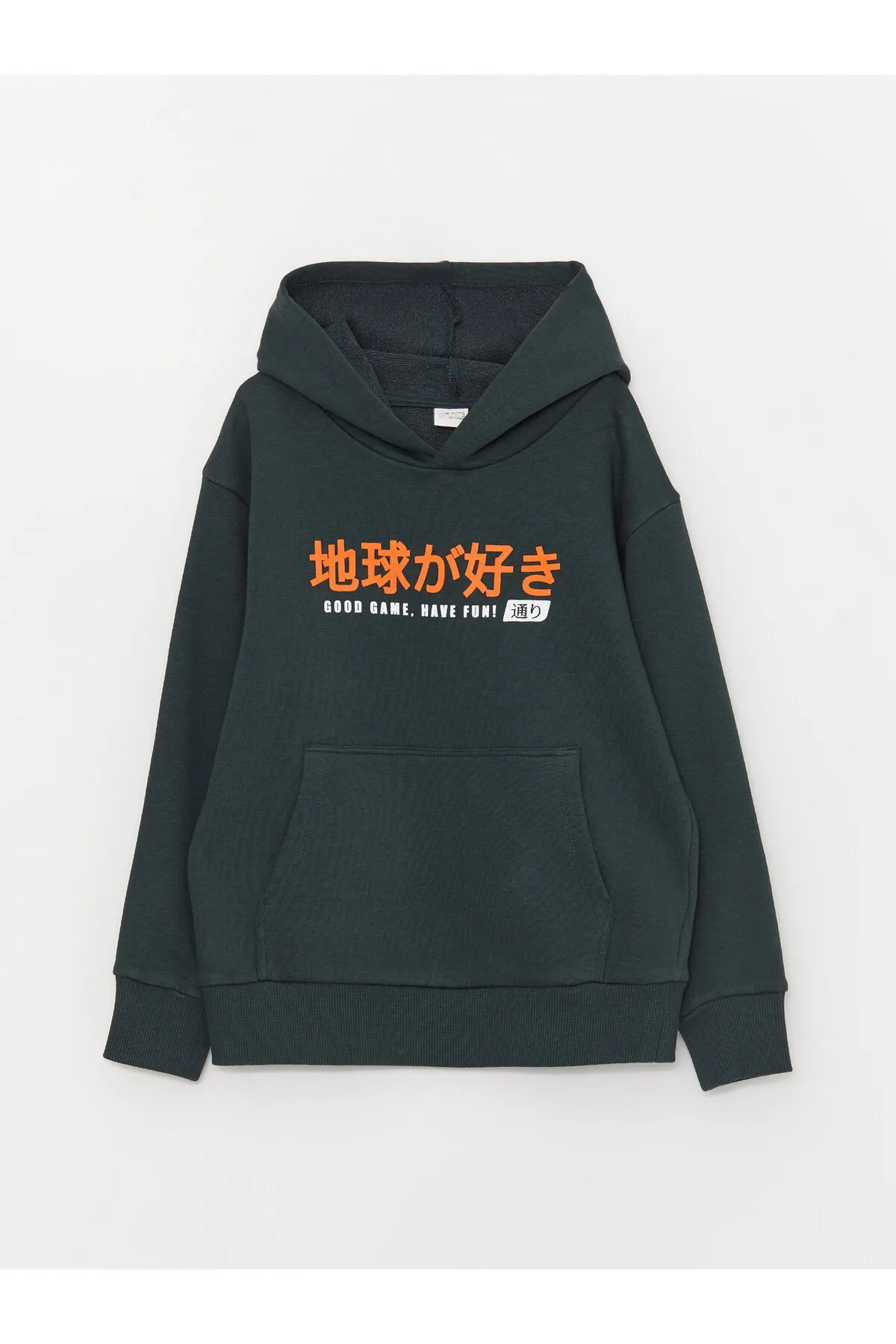 LC Waikiki  Bedrucktes Langarm-Sweatshirt und Jogginghose für Jungen mit Kapuze