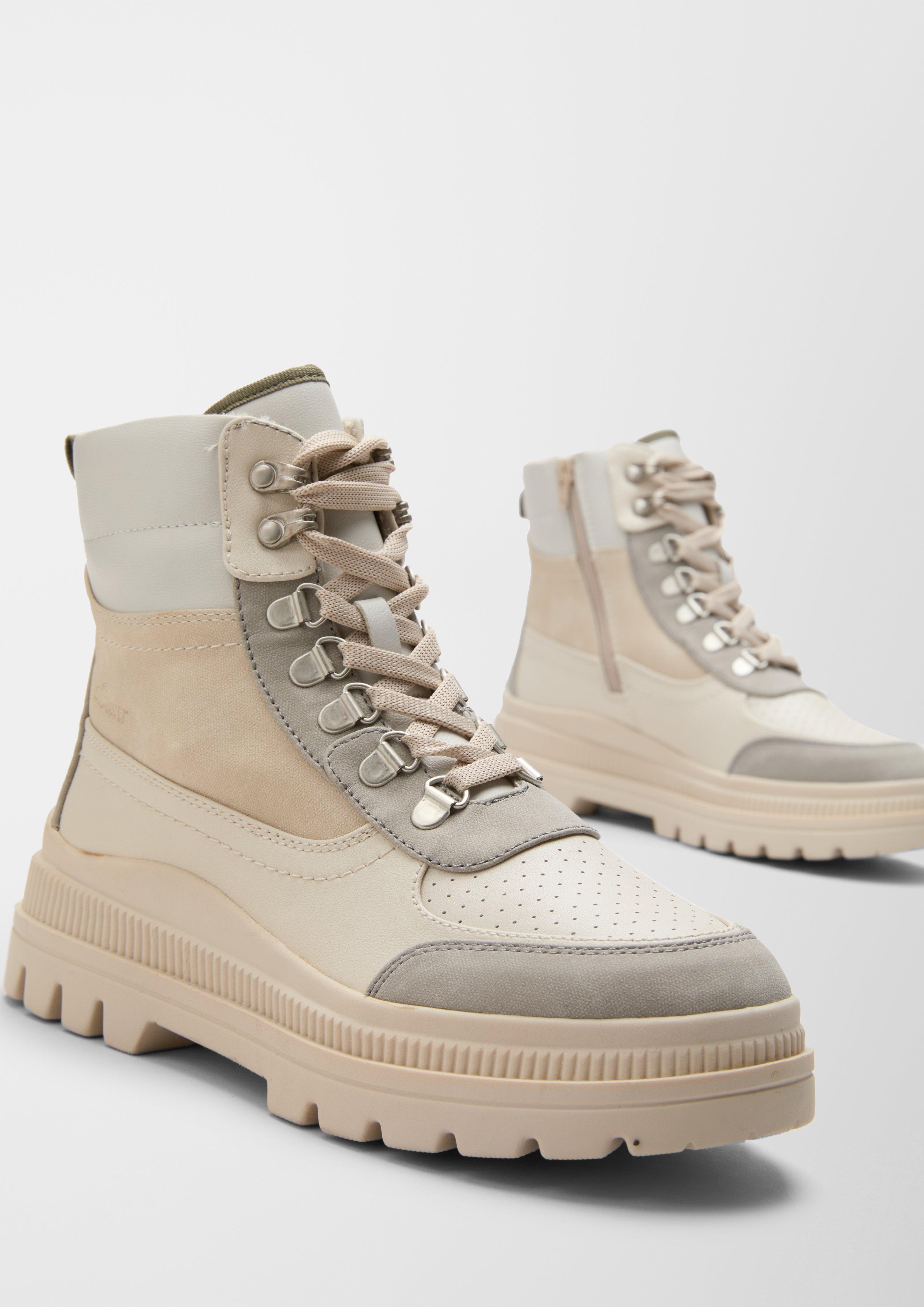 Boots aus Lederimitat  6006584-410