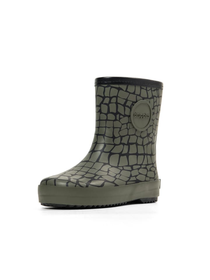 druppies Kinderstiefel Nature Krokodil in oliv/schwarz günstig kaufen