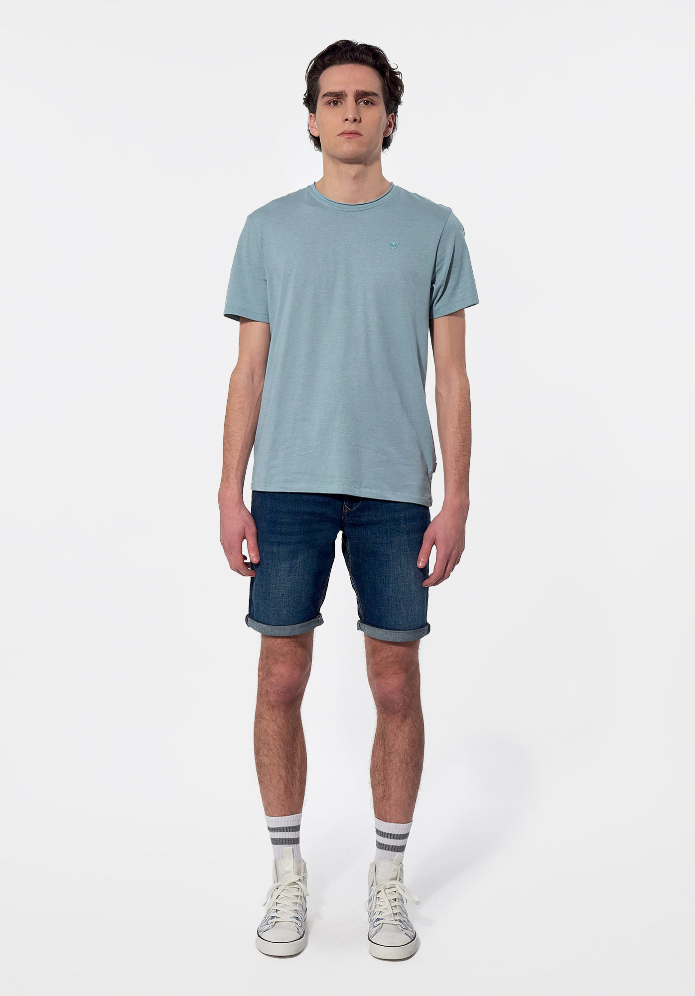 CARL   T-shirt bleu Homme