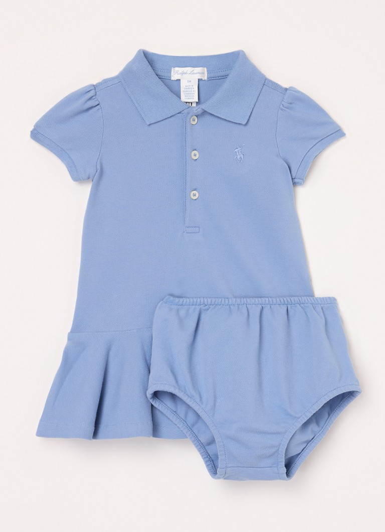 Φόρεμα πικέ από βαμβακερό Polo Ralph Lauren με εσώρουχα