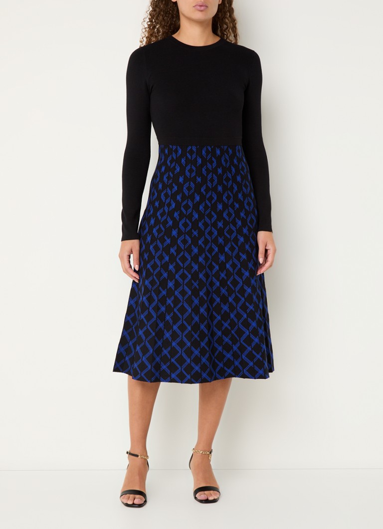 Abito maglione midi a maglia fine Hobbs Larna con motivo a maglia