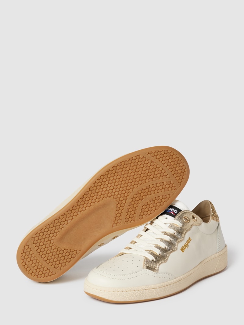 Sneaker mit Label-Details Modell 'OLYMPIA' in weiß